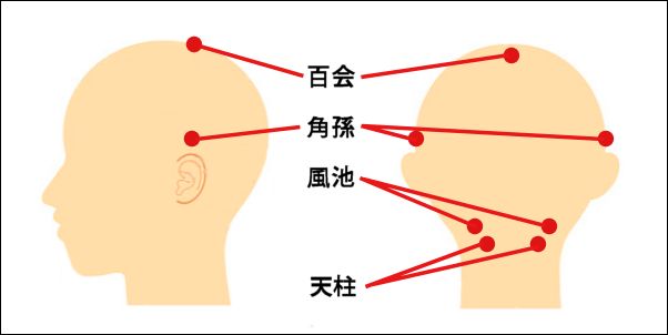 ツボを押して薄毛予防