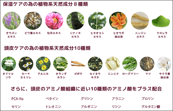 veflaに配合される28種の成分
